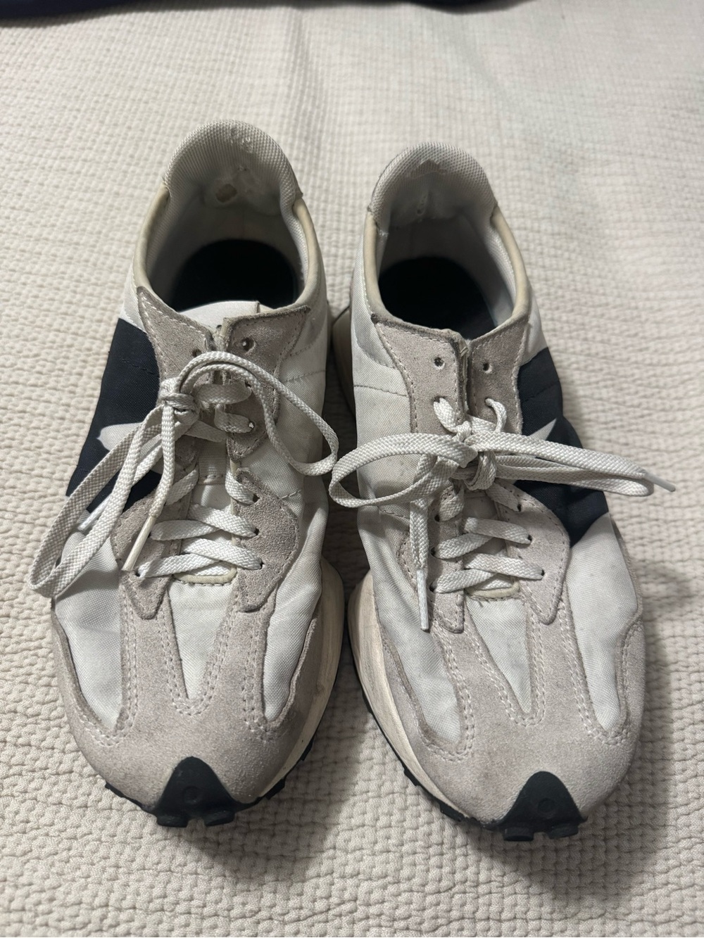 Women’s White and Black New Balance Sneakers